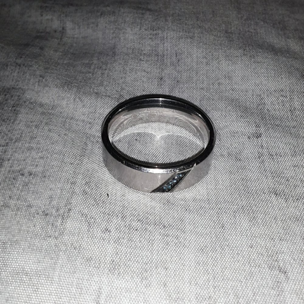 Stainless Steel men's Wedding Band size 12